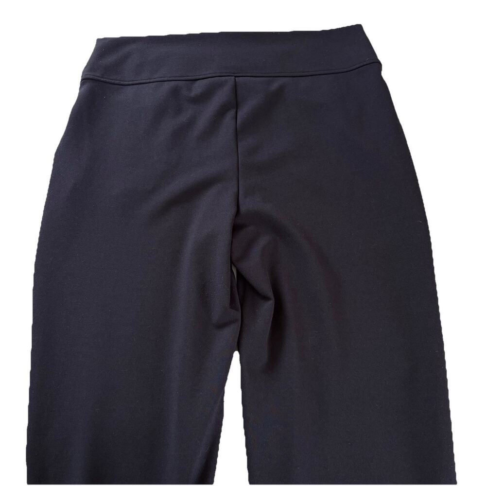 Saint + Sophia Putney Pull On Pants Size 12 Navy Blue Relaxed Straight Pockets - Picture 8 of 16